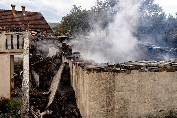 Professional Fire Damage Removal technician working in Columbus, MN